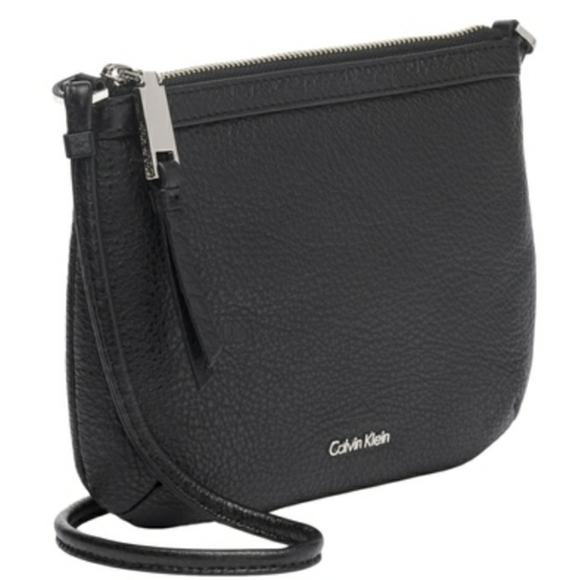 Calvin Klein Pebble Leather Crossbody Handbag - Picture 3 of 8